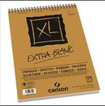 Canson Blocco A3 Xl Extra-Blanc 120 Fogli 90 G/mq Con Spirale Su Lato Corto