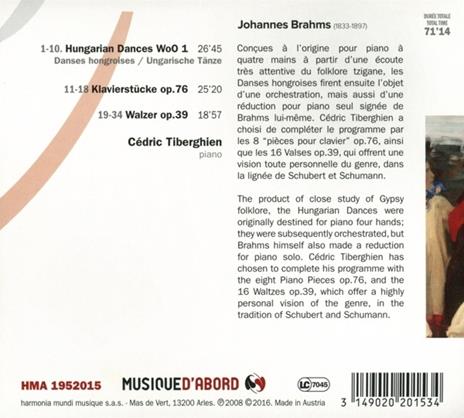 Danze ungheresi - Valzer op.39 - CD Audio di Johannes Brahms - 2