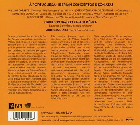 A Portuguesa. Iberian Concertos & Sonatas - CD Audio di Andreas Staier - 2