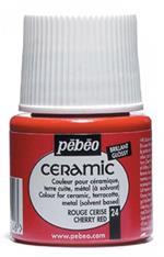 Pebeo Colore Ceramic Ml45 A Freddo 024-Rosso Ciliegia