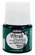 Pebeo Colore Vitrail Trasparente 45 Ml 013-Smeraldo