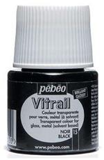 Pebeo Colore Vitrail Trasparente 45 Ml 015-Nero