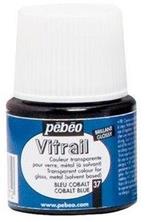 Pebeo Colore Vitrail Trasparente 45 Ml 037-Blu Cobalto