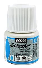 Pebeo 319-Bianco Antico Colore Per Il Tessuto Setacolor Effetto Daime - Flock Ml.45