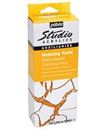 Pebeo Modeling Paste Studio Acrylics Effetto Screpolante - 1 Tubo 100ml Fase 1 + 1 Tubo 250ml Fase 2