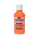 Vernice acrilica lucida per pouring - Arancione fluo - 118 ml