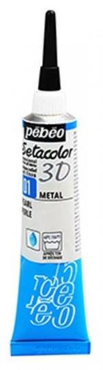 Pebeo Setacolor 3d 20 Ml Effetto Metallo 001-Perla