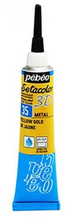 Pebeo Setacolor 3d 20 Ml Effetto Metallo 035-Oro Giallo