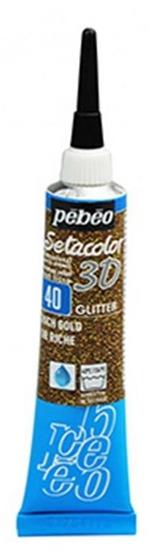 Pebeo Setacolor 3d 20 Ml Effetto Glitter 040-Oro Ricco