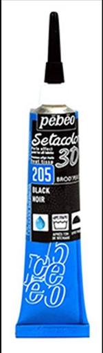 Pebeo Setacolor 3d 20 Ml Effetto Brod-Perle 05-Nero