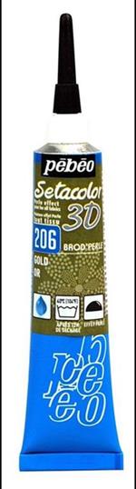 Pebeo Setacolor 3d 20 Ml Effetto Brod-Perle 06-Oro