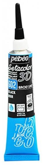 Pebeo Setacolor 3d 20 Ml Effetto Brod'Line 602-Nero