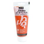 Pittura acrilica trasparente - Rosso venezia - 100 ml