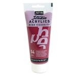 Pittura acrilica trasparente - Rosso profondo - 100 ml