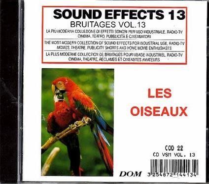 Sound Effects. Oiseaux - CD Audio