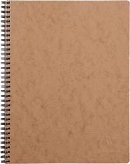 Age Bag Taccuino A4 + spiralato 22,5x29,7cm, 160 pagine, 4 fori a quadretti 5x5 Cognac