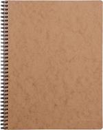 Age Bag Taccuino A4 + spiralato 22,5x29,7cm, 160 pagine, 4 fori a righe Cognac