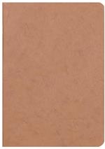 Age Bag Quaderno A5 a punto metallico 14,8x21cm, 96 pagine, a pagine bianche Cognac