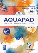 Blocco Acquarello Clairefontaine Goldline Aqua 14.8x21 Cm 300 Gr 70 Fogli