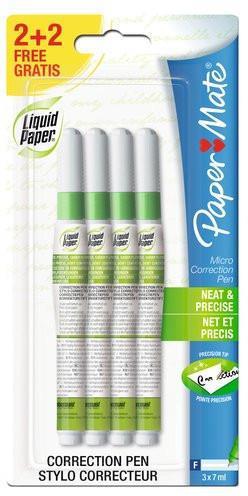 Corrrettore a penna Papermate Micro NP10 7 ml - Blister da 2 - 2