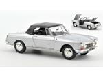 NOREV NV184835 PEUGEOT 404 CABRIOLET 1967 SILVER 1:18 Modellino