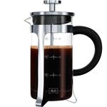 Melitta French Press Premium Stampa francese Nero, Acciaio inossidabile, Trasparente