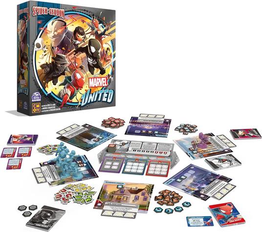 Asmodee - Marvel United - Spider-Geddon - Gioco da Tavolo, 1-5 Giocatori, 14+ Anni, Edizione in Italiano - 2