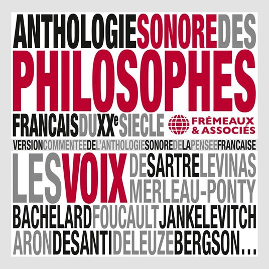 Anthologie sonore des philosophes français du XXe siècle