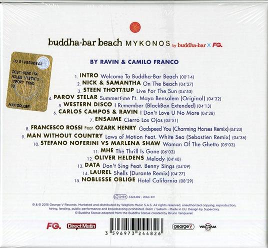 Buddha Bar Beach Mykonos - CD Audio - 2