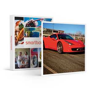 Idee regalo SMARTBOX - Ferrari 458: 5 giri adrenalici presso il Circuito di Castelletto di Branduzzo - Cofanetto regalo Smartbox