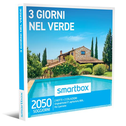 SMARTBOX - 3 giorni nel verde - Cofanetto regalo - 2 notti con colazione  per 2 persone - Smartbox - Idee regalo | laFeltrinelli
