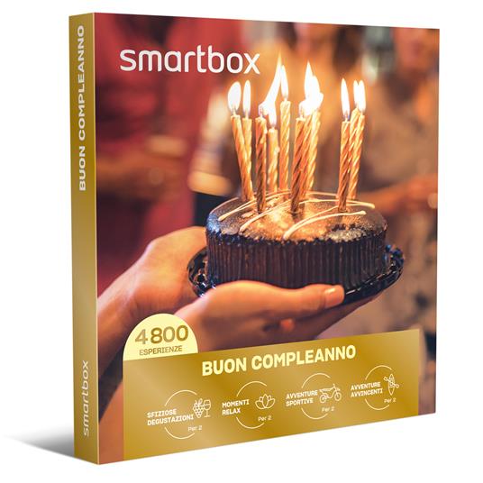 SMARTBOX Buon compleanno Cofanetto regalo 1 degustazione o 1 momento  benessere o 1 attività di svago per 1 o 2 persone - Smartbox - Idee regalo  | laFeltrinelli