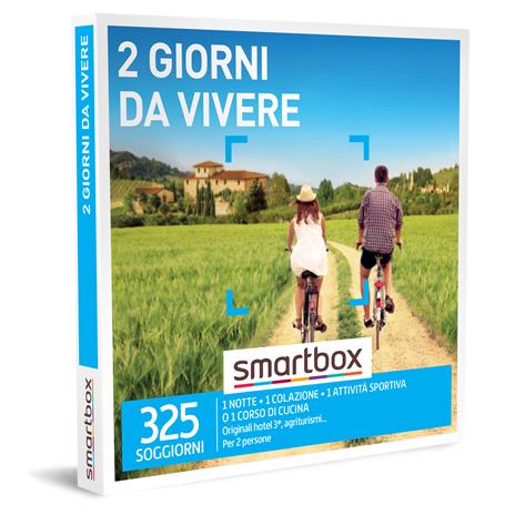 SMARTBOX - 2 giorni da vivere - Cofanetto regalo - 1 notte con colazione e 1 attività per 2 persone