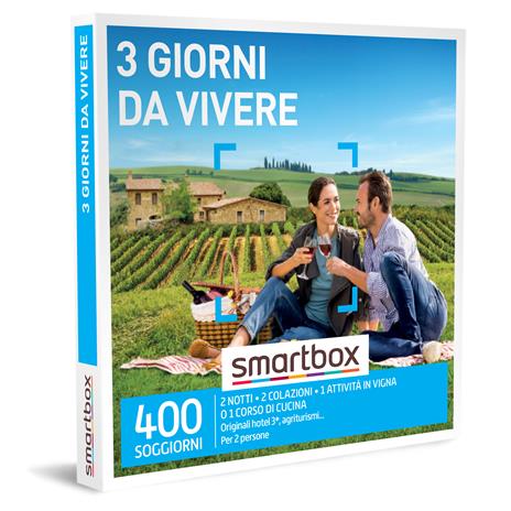 SMARTBOX - 3 giorni da vivere - Cofanetto regalo - 2 notti con colazione e 1 attività per 2 persone