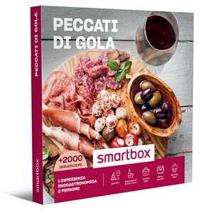 Idee regalo SMARTBOX - Peccati di gola - Cofanetto regalo - 1 esperienza enogastronomica per 2 persone Smartbox