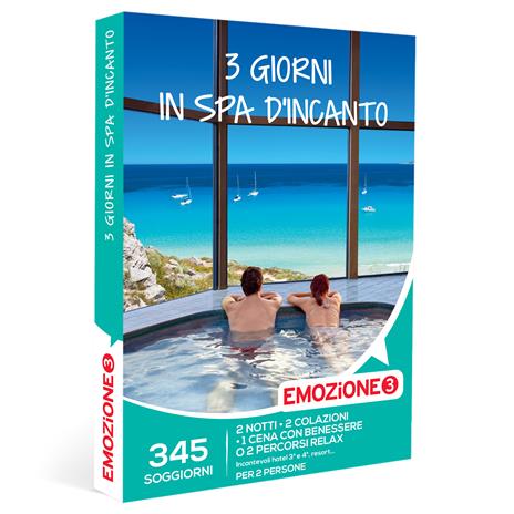 EMOZIONE3 - 3 giorni in spa d'incanto - Cofanetto regalo - 2 notti con colazione, cena e benessere o 2 notti con colazione e