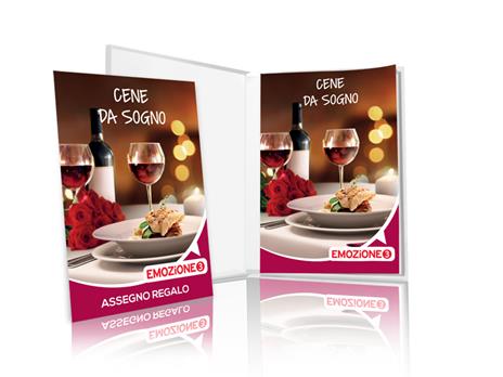 EMOZIONE3 Cene da sogno Cofanetto regalo 1 cena di 3 o 4 portate con specialità di cucina tipica o gourmet per 2 persone - 2