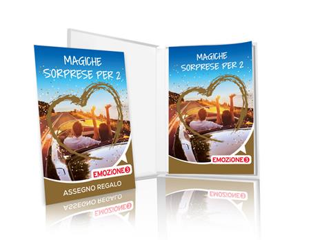 EMOZIONE3 - Magiche sorprese per 2 - Cofanetto regalo - 1 piacevole soggiorno o 1 deliziosa cena o 1 esperienza relax o 1 at - 2