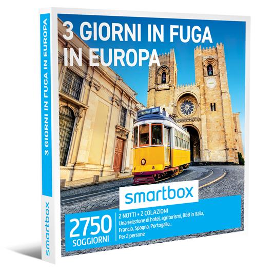 3 giorni in fuga in Europa. Cofanetto Smartbox - Smartbox - Idee regalo |  laFeltrinelli