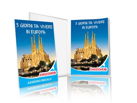 EMOZIONE3 - 3 giorni da vivere in Europa - Cofanetto regalo - 2 notti con prima colazione per 2 persone - 2