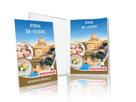 EMOZIONE3 - Roma da vivere - Cofanetto regalo - 1 cena o 1 esperienza benessere per 2 persone - 2