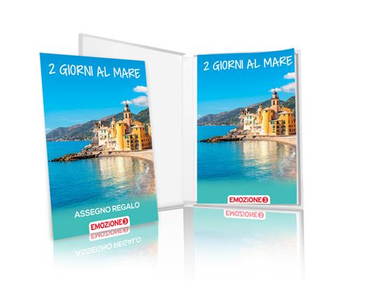 EMOZIONE3 - 2 giorni al mare - Cofanetto regalo - 1 notte con colazione e 1 momento speciale, al mare o al lago, per 2 persone - 2