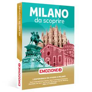 Idee regalo EMOZIONE3 - Milano da scoprire - Cofanetto regalo - 1 esperienza a Milano per 1 o 2 persone Emozione3