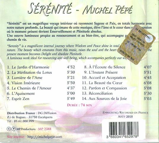 Serenité - CD Audio di Michel Pépé - 2