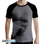 T-Shirt Unisex Tg. 2XL Game Of Thrones: Stark Grey & Black Premium