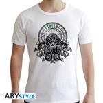 T-Shirt Unisex Tg. L Cthulhu: Cthulhu White New Fit