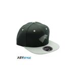 Game Of Thrones Abystyle Stark Cappellino Cappello Snapback Nero & Grigio REGOLABILE ONE SIZE ADULT