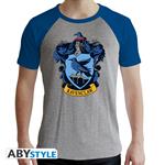 T-Shirt Unisex Tg. 2XL Harry Potter: Ravenclaw Grey & Blue Premium