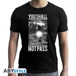 T-Shirt Unisex Tg. S Lord Of The Rings: Not Pass Black New Fit