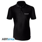 Polo Shirt Unisex Tg. L. AssassinS Creed: Crest Black